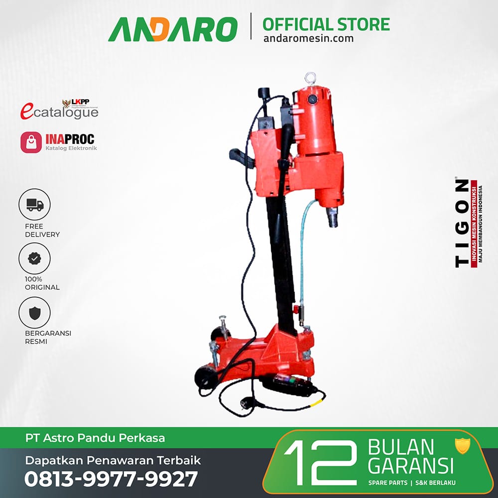 Core Drill Rig TCD-2205 CE | Mesin Bor Aspal Listrik | Harga Terbaru ...