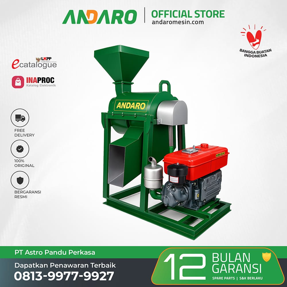 Mesin Penepung Pelet ADR-HMP100 | Hammer Mill 100 Kg/Jam | Harga ...